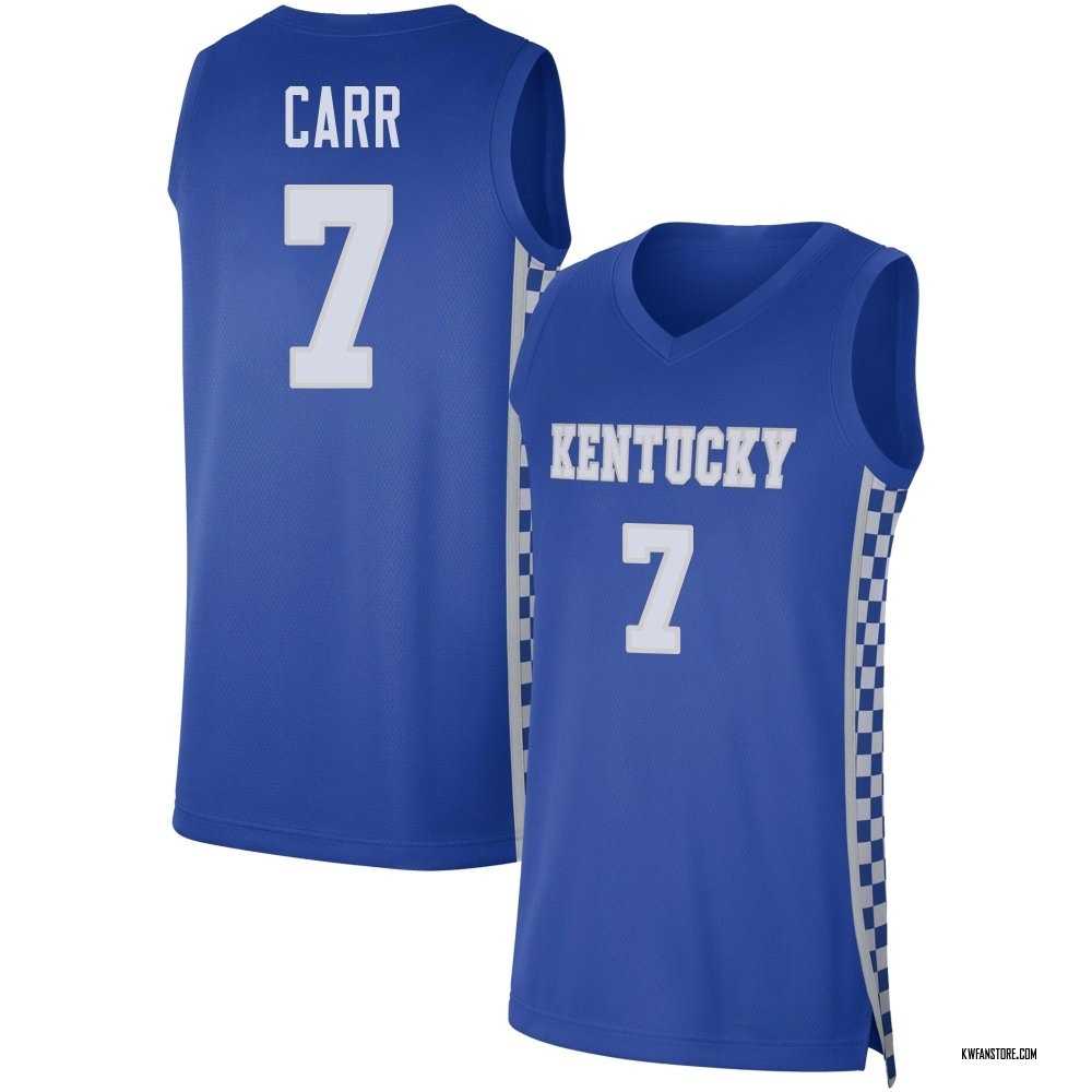 Men's Andrew Carr Kentucky Wildcats Replica Basketball Jersey - Royal