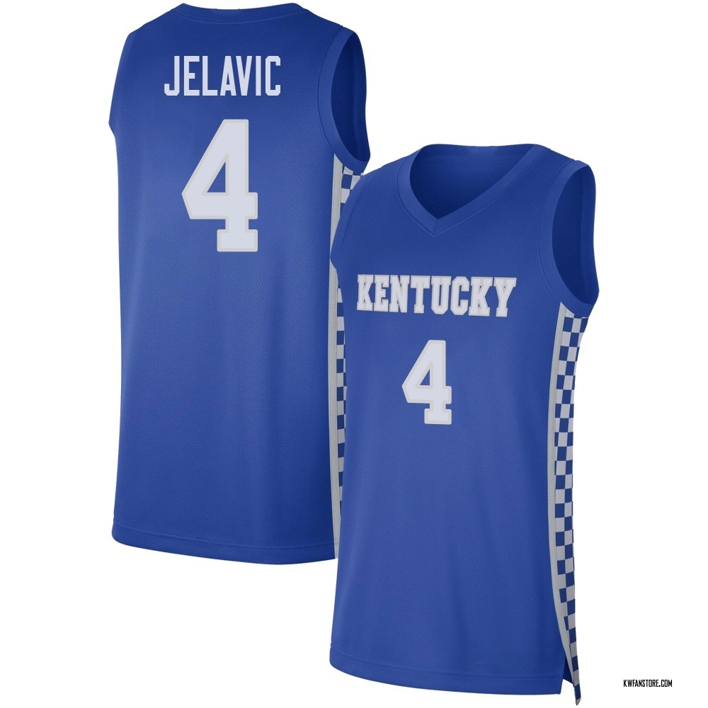 Men's Andrija Jelavic Kentucky Wildcats Replica Basketball Jersey - Royal