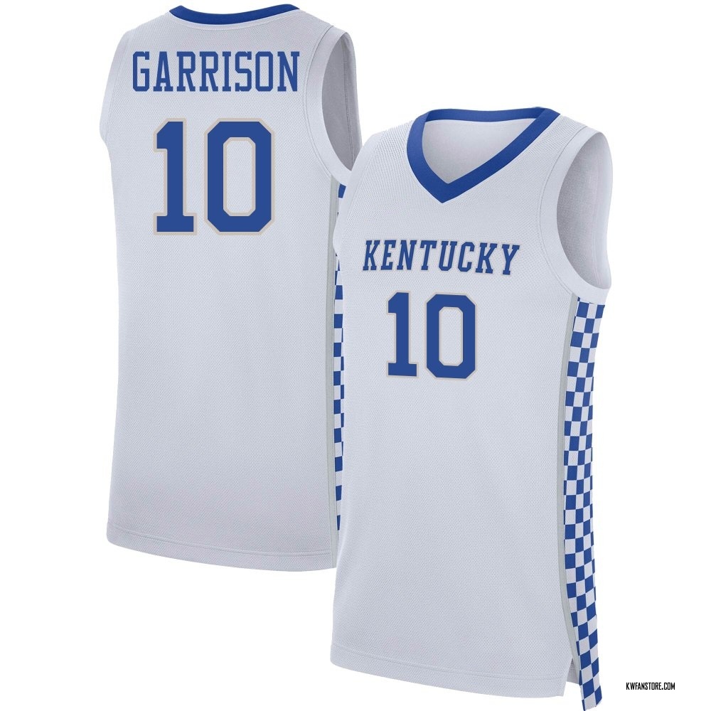 Men's Brandon Garrison Kentucky Wildcats Replica Basketball Jersey - White