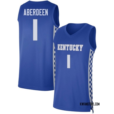 Men's Denzel Aberdeen Kentucky Wildcats Replica Basketball Jersey - Royal
