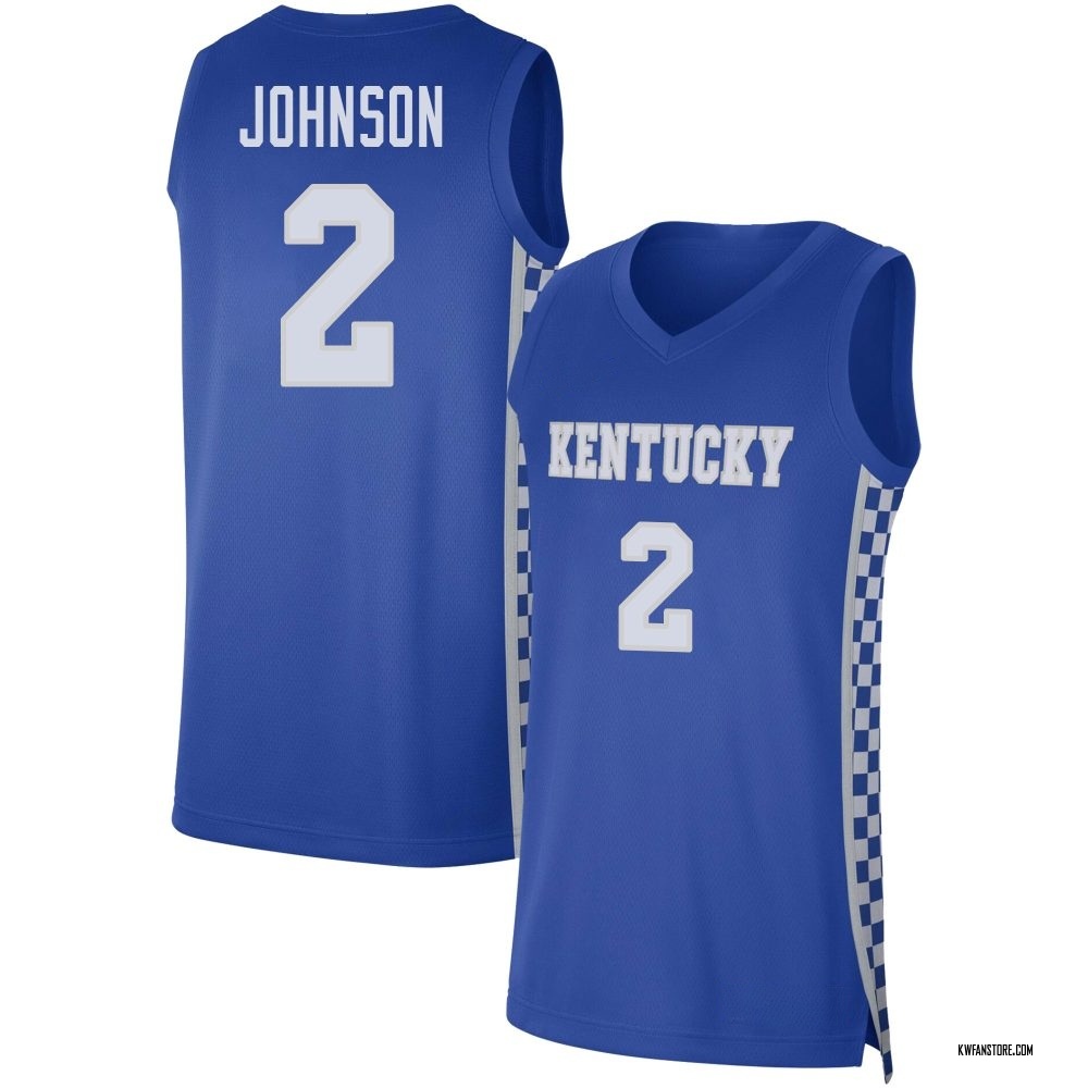 Men's Jasper Johnson Kentucky Wildcats Replica Basketball Jersey - Royal