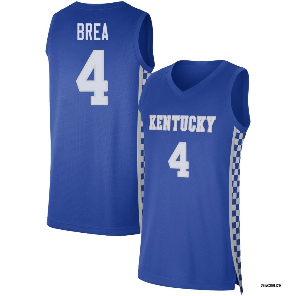 Men's Koby Brea Kentucky Wildcats Replica Basketball Jersey - Royal