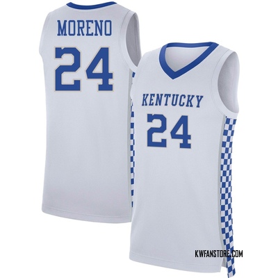 Men's Malachi Moreno Kentucky Wildcats Replica Basketball Jersey - White