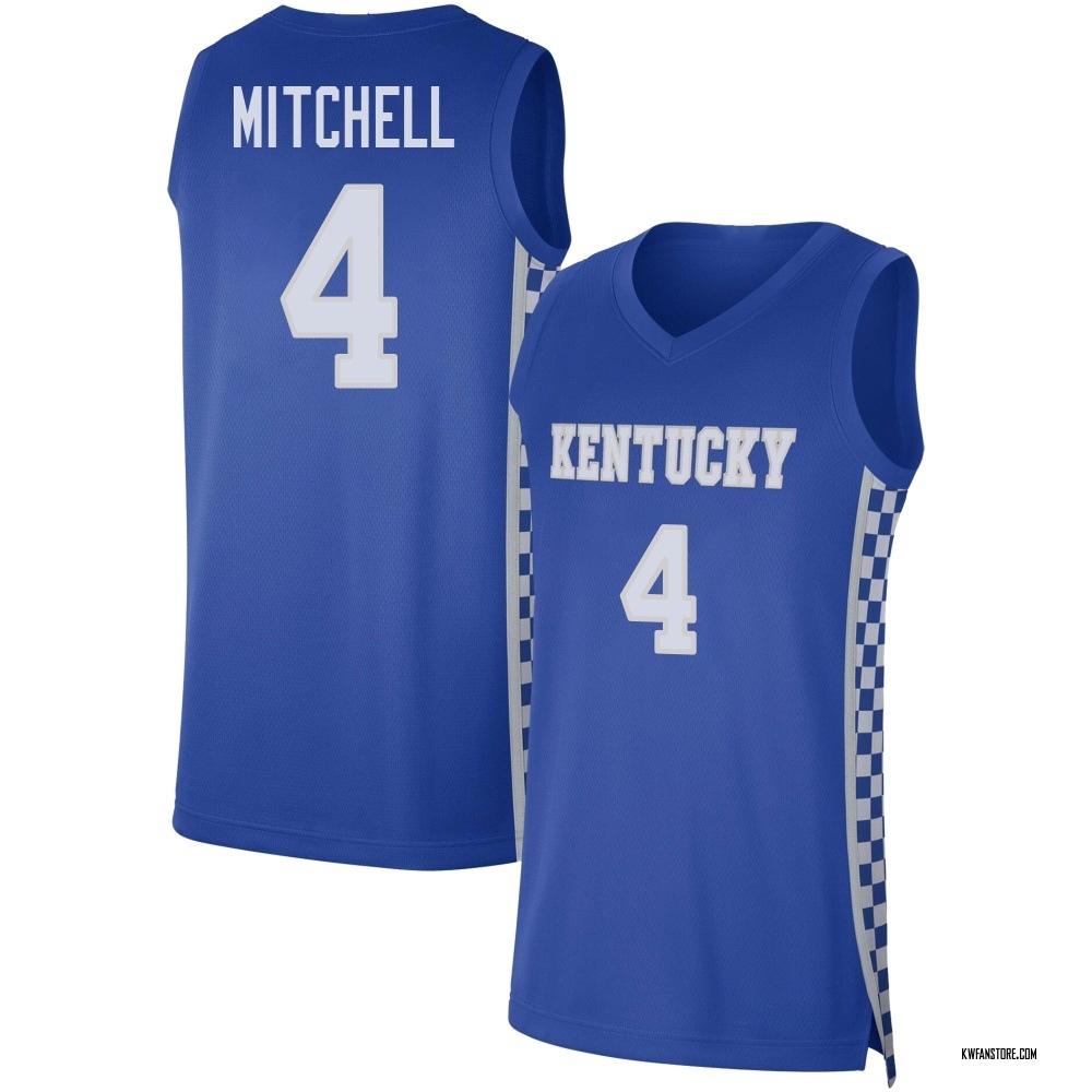 Men's Tre Mitchell Kentucky Wildcats Replica Basketball Jersey - Royal