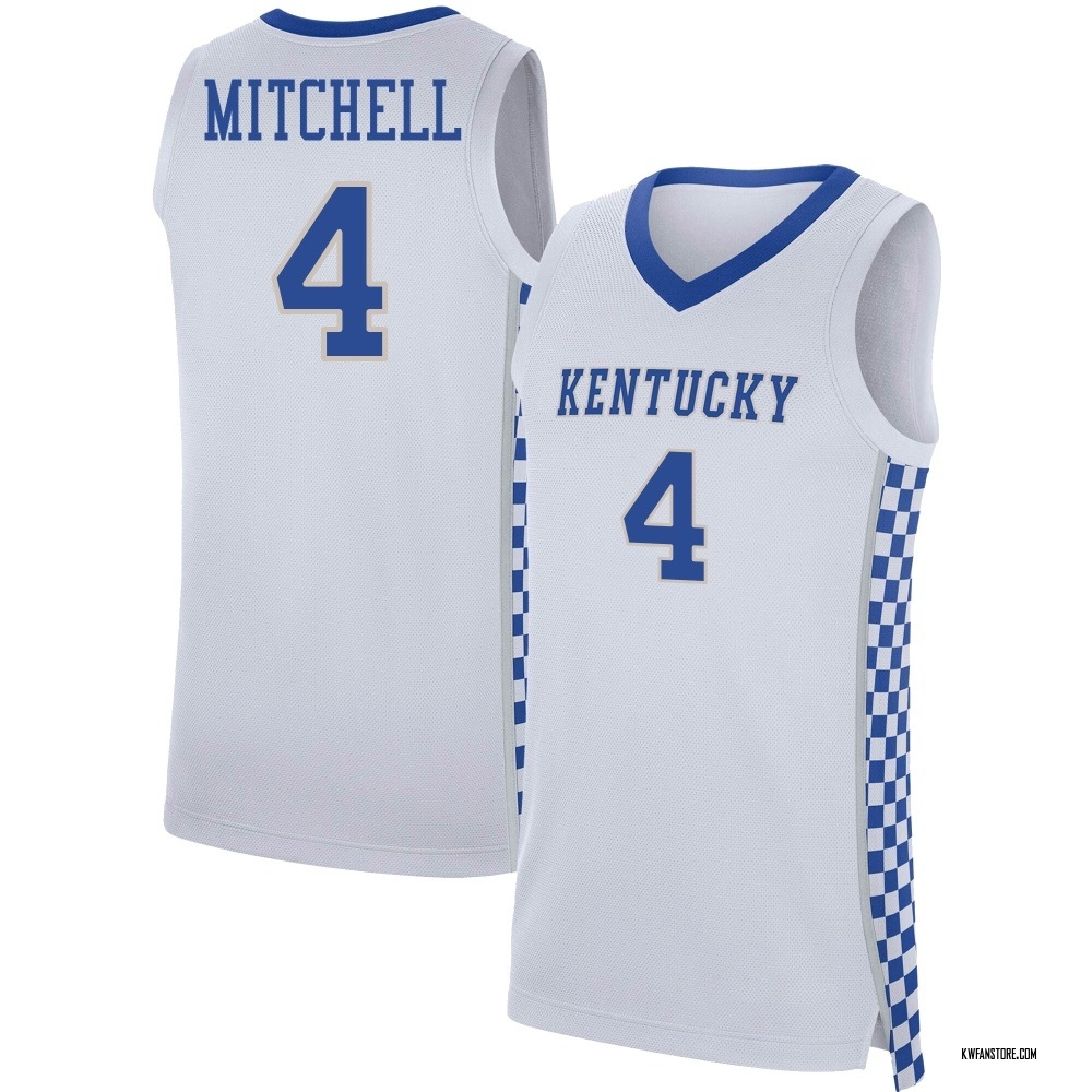 Men's Tre Mitchell Kentucky Wildcats Replica Basketball Jersey - White