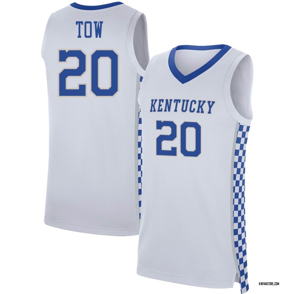 Men's Zach Tow Kentucky Wildcats Replica Basketball Jersey - White