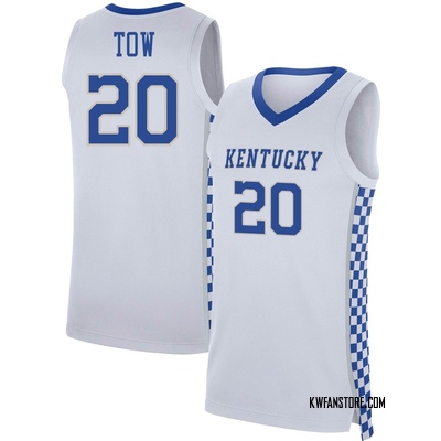 Men's Zach Tow Kentucky Wildcats Replica Basketball Jersey - White