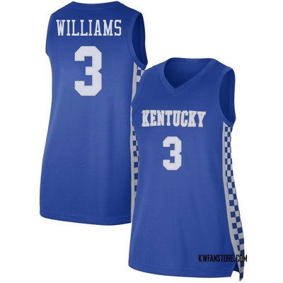 Women's Kam Williams Kentucky Wildcats Replica Basketball Jersey - Royal