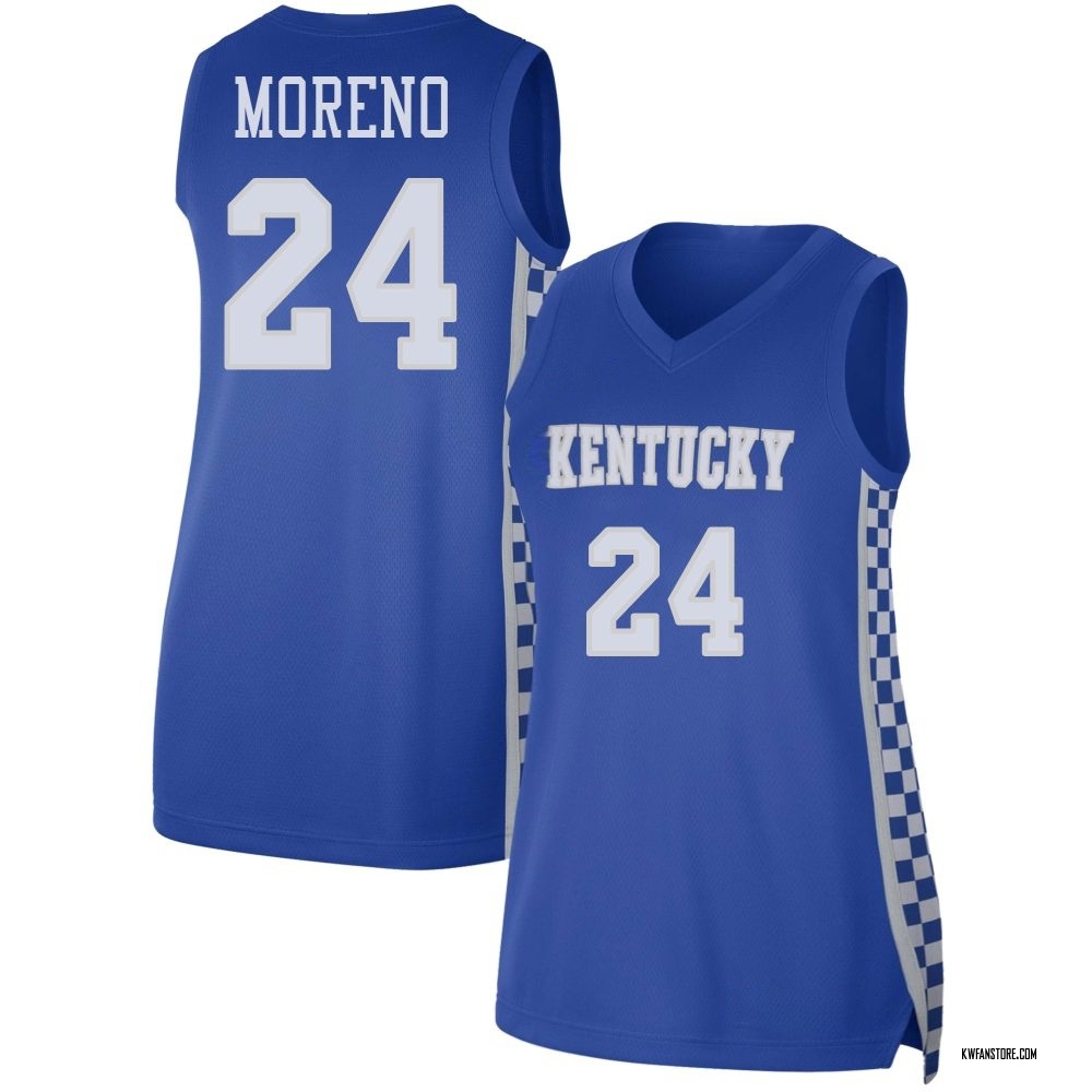 Women's Malachi Moreno Kentucky Wildcats Replica Basketball Jersey - Royal