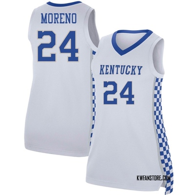 Women's Malachi Moreno Kentucky Wildcats Replica Basketball Jersey - White