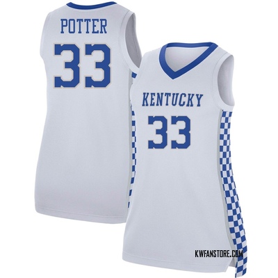 Women's Reece Potter Kentucky Wildcats Replica Basketball Jersey - White