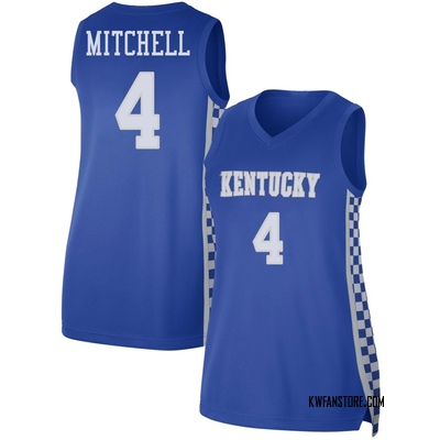 Women's Tre Mitchell Kentucky Wildcats Replica Basketball Jersey - Royal