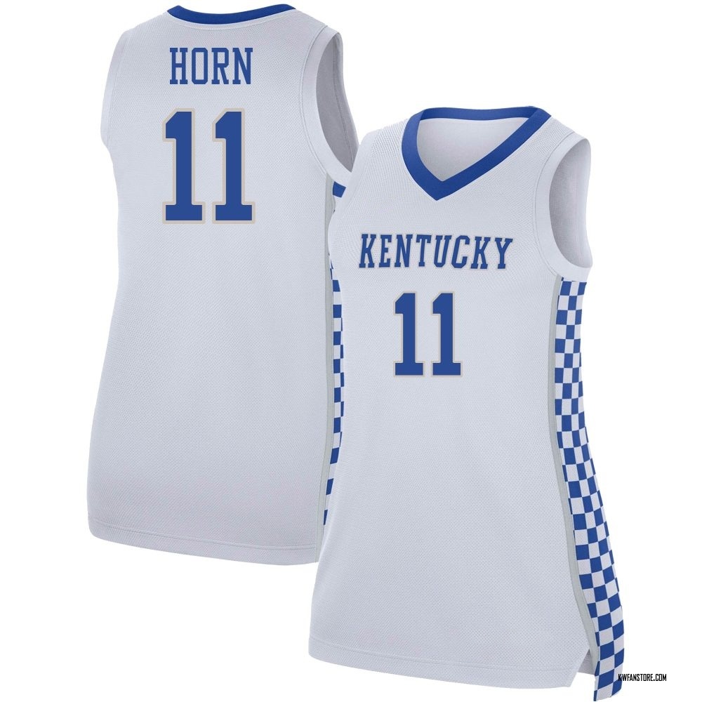 Women's Walker Horn Kentucky Wildcats Replica Basketball Jersey - White