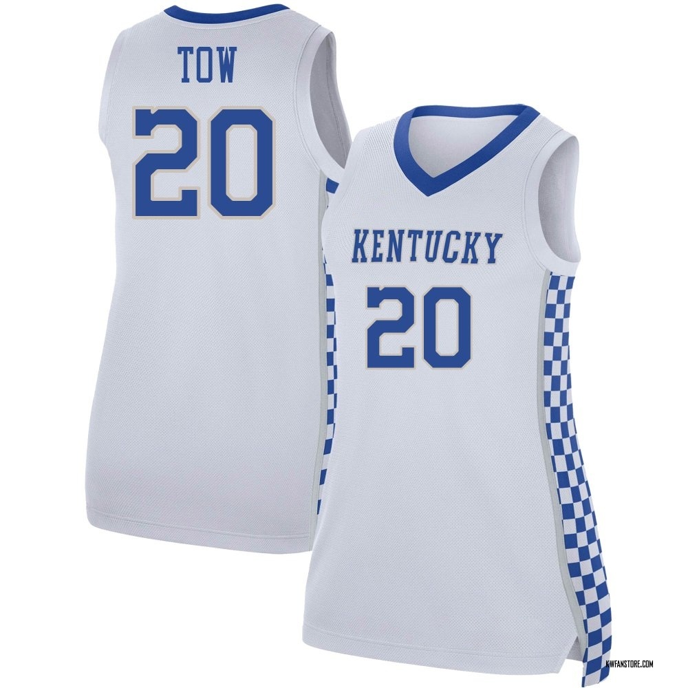 Women's Zach Tow Kentucky Wildcats Replica Basketball Jersey - White
