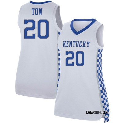 Women's Zach Tow Kentucky Wildcats Replica Basketball Jersey - White