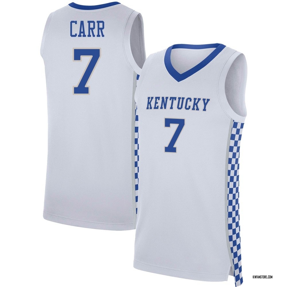 Youth Andrew Carr Kentucky Wildcats Replica Basketball Jersey - White
