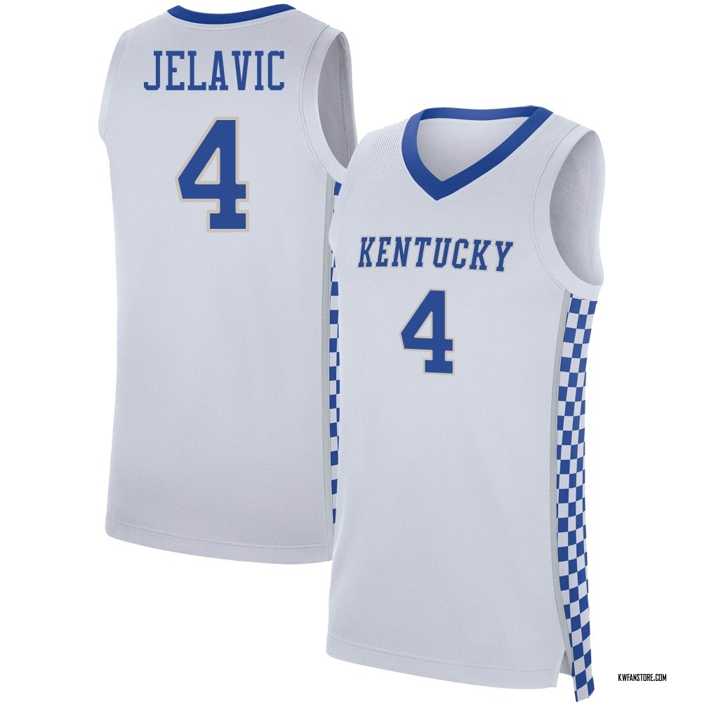 Youth Andrija Jelavic Kentucky Wildcats Replica Basketball Jersey - White