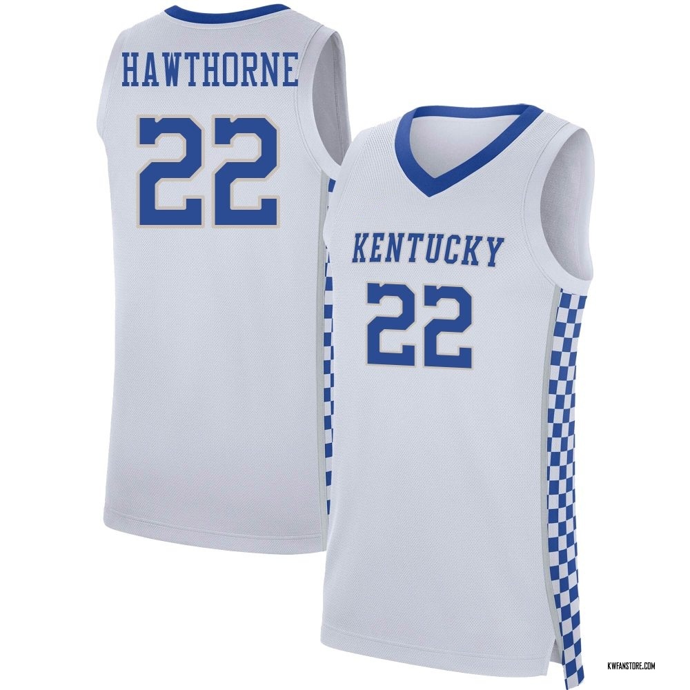Youth Braydon Hawthorne Kentucky Wildcats Replica Basketball Jersey - White