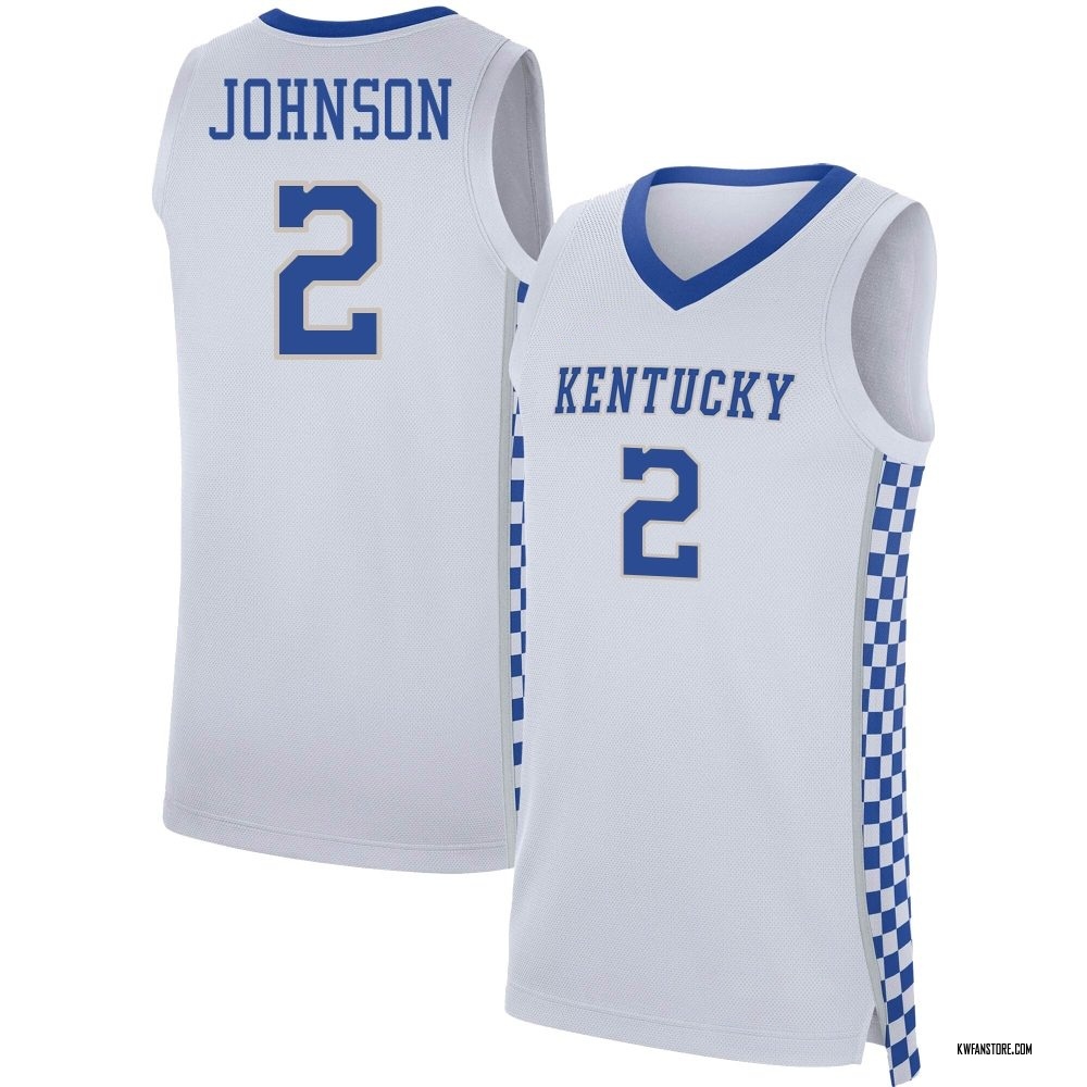 Youth Jasper Johnson Kentucky Wildcats Replica Basketball Jersey - White