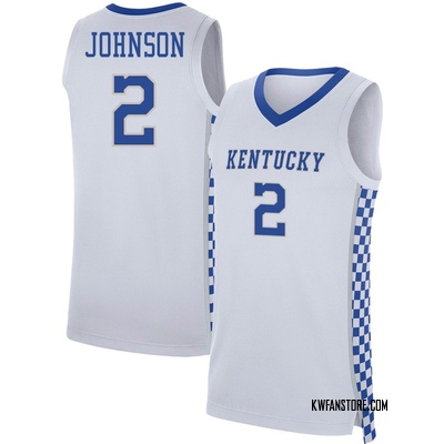 Youth Jasper Johnson Kentucky Wildcats Replica Basketball Jersey - White