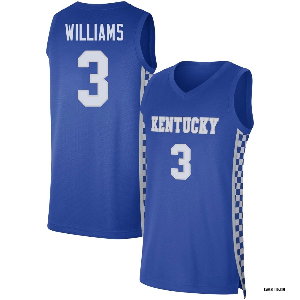 Youth Kam Williams Kentucky Wildcats Replica Basketball Jersey - Royal