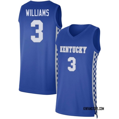 Youth Kam Williams Kentucky Wildcats Replica Basketball Jersey - Royal