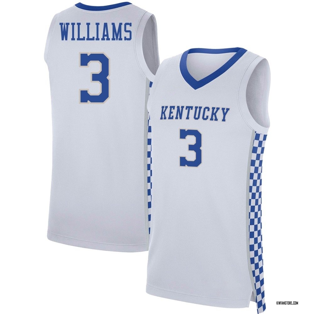 Youth Kam Williams Kentucky Wildcats Replica Basketball Jersey - White