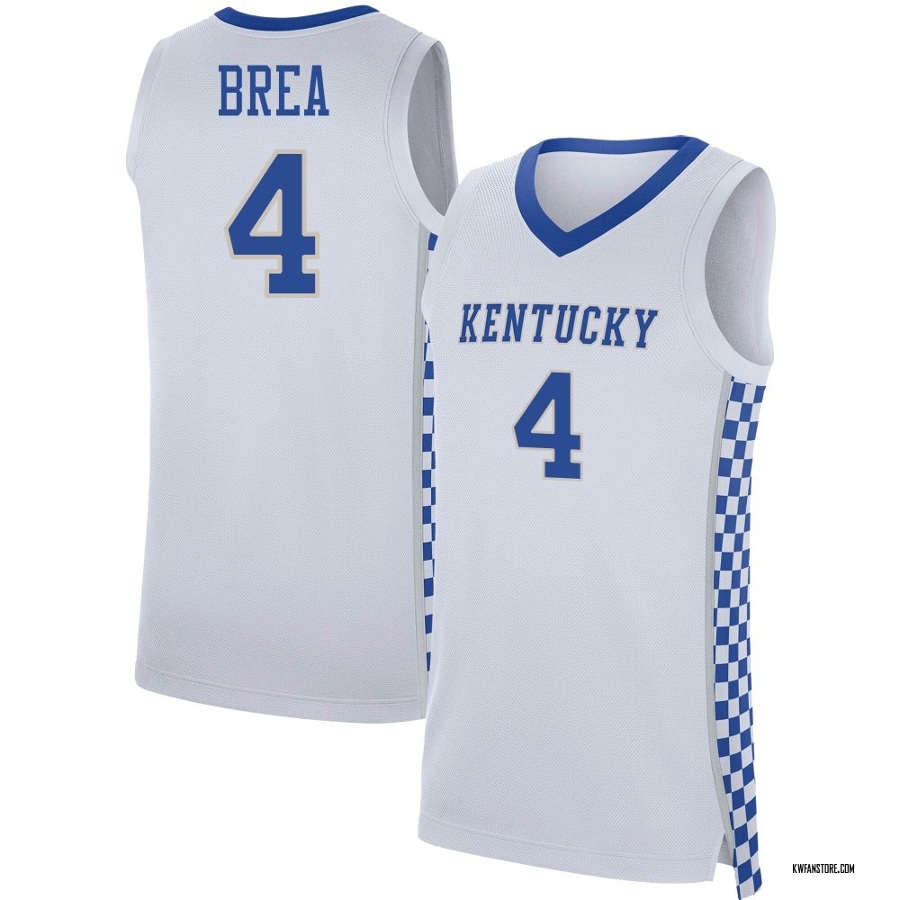 Youth Koby Brea Kentucky Wildcats Replica Basketball Jersey - White