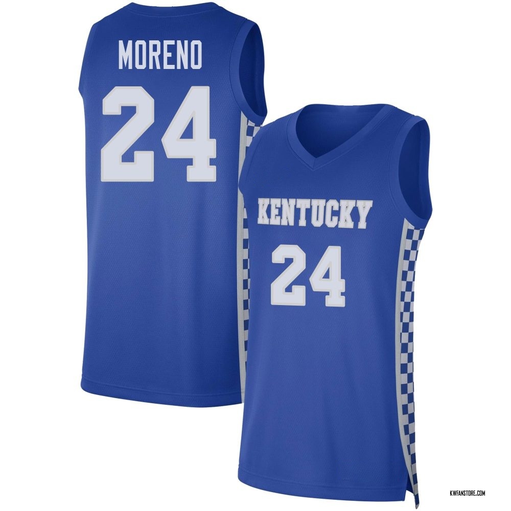 Youth Malachi Moreno Kentucky Wildcats Replica Basketball Jersey - Royal