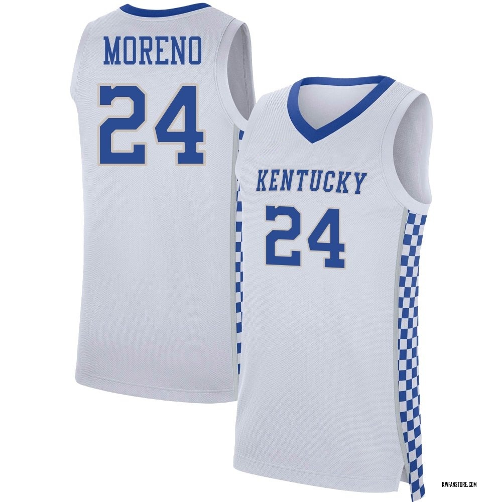 Youth Malachi Moreno Kentucky Wildcats Replica Basketball Jersey - White