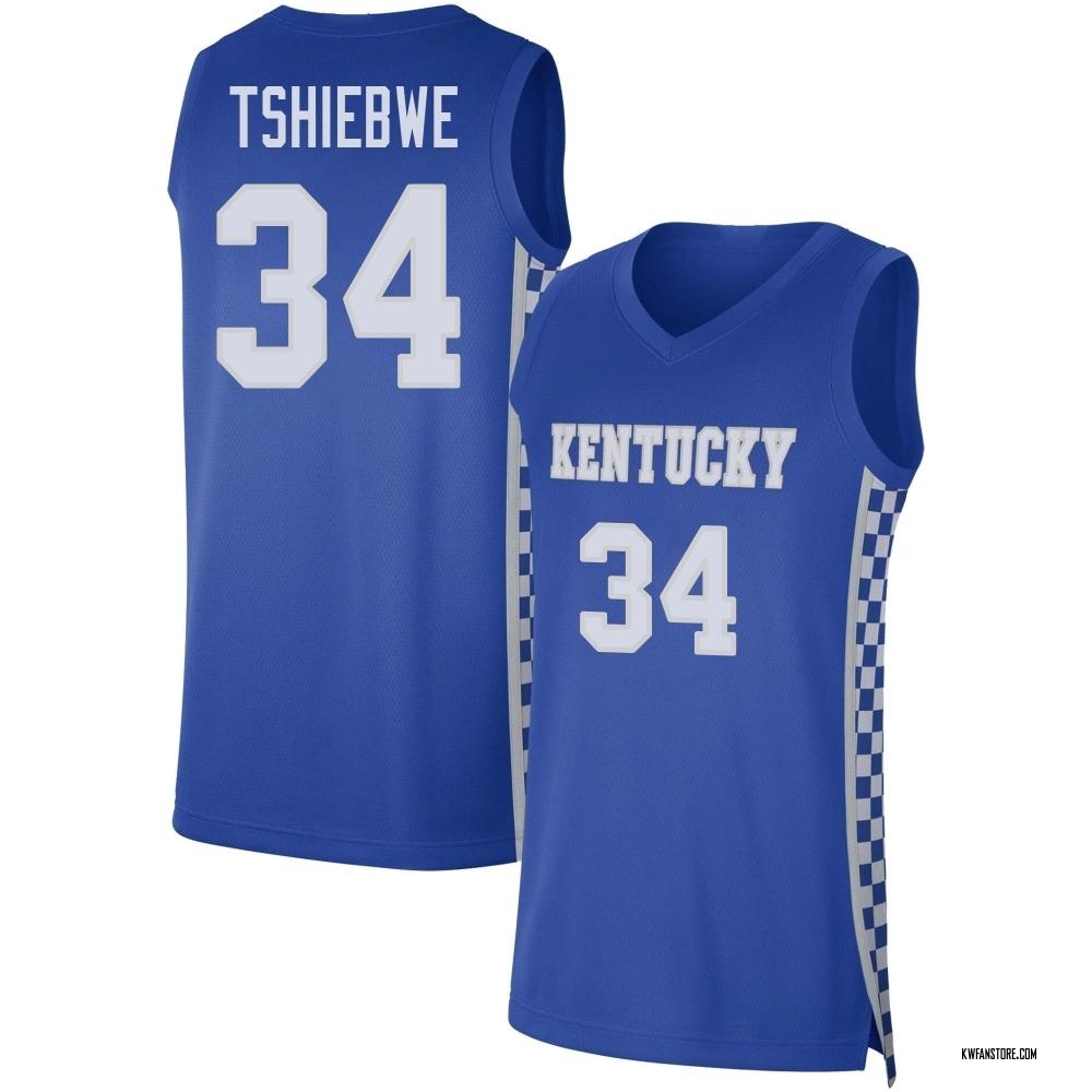 Youth Oscar Tshiebwe Kentucky Wildcats Replica Basketball Jersey - Royal