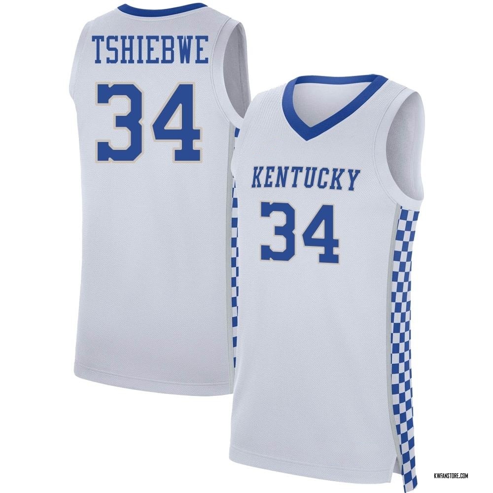 Youth Oscar Tshiebwe Kentucky Wildcats Replica Basketball Jersey - White