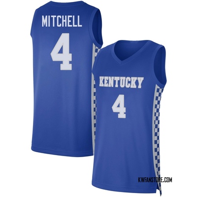 Youth Tre Mitchell Kentucky Wildcats Replica Basketball Jersey - Royal